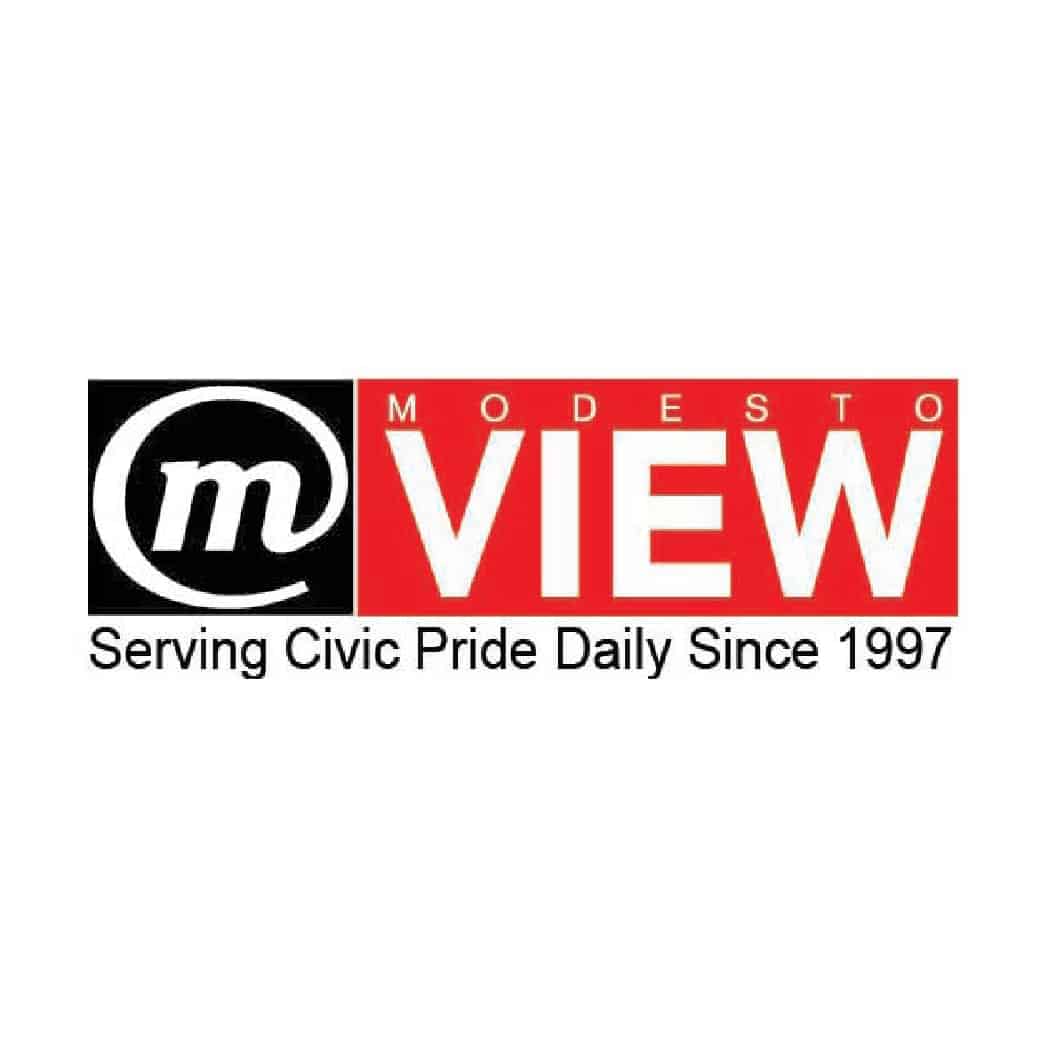 Modesto View logo. Sponsor of the Spirit of Giving 5K Run/Walk