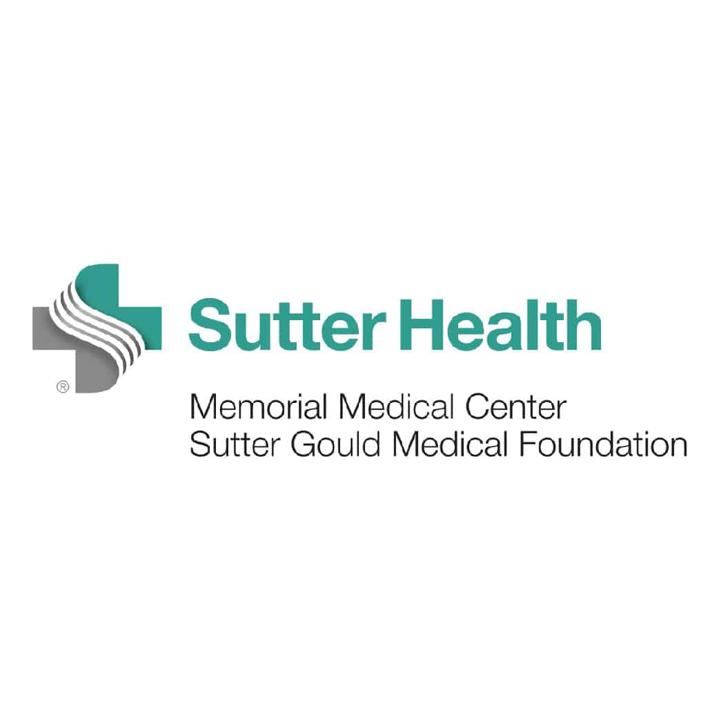 Sutter Health Memorial Medical Center logo. Sponsor of the Spirit of Giving 5K Run/Walk